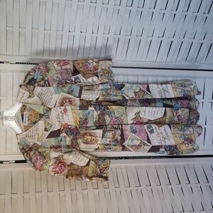 Malley Too vintage scalop hem romantic floral girls dress 6X